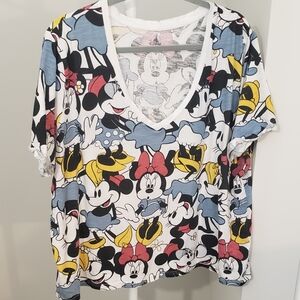 Fun Minnie Mouse Vneck Tshirt